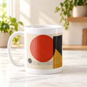 Bauhaus Balance Abstract Geometric Mug