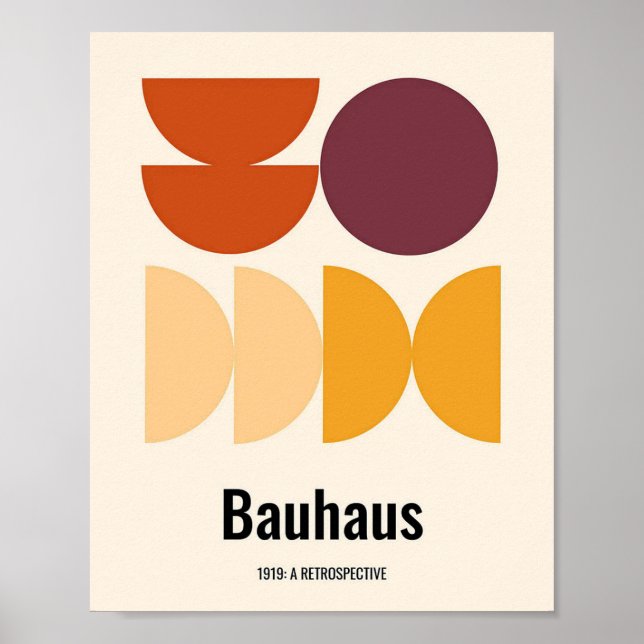 bauhaus, bauhaus design, modern design, geometric  poster (Front)