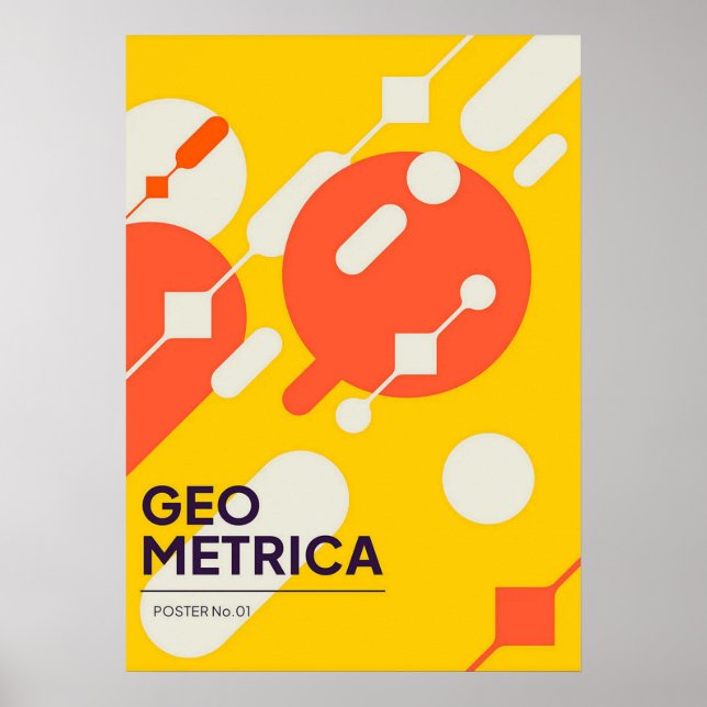 bauhaus, bauhaus design, modern design, geometric  poster (Front)