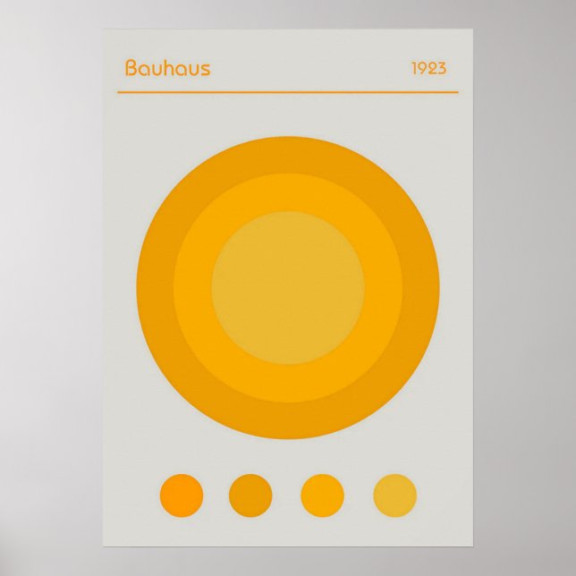 bauhaus, bauhaus design, modern design, geometric  poster (Front)
