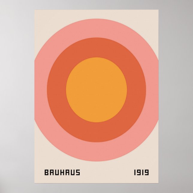 bauhaus, bauhaus design, modern design, geometric  poster (Front)
