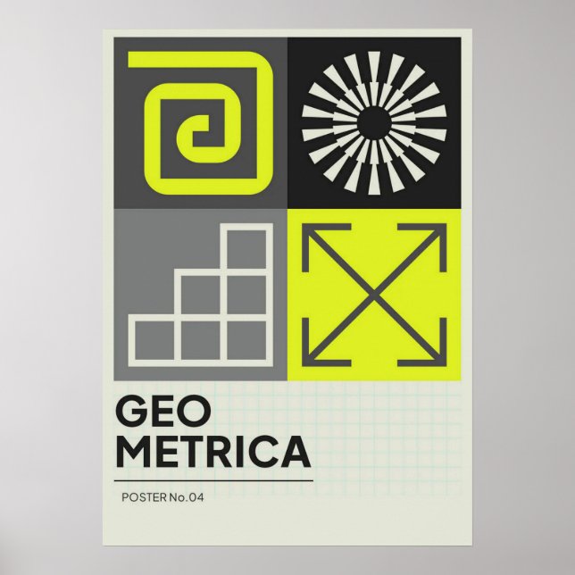 bauhaus, bauhaus design, modern design, geometric  poster (Front)