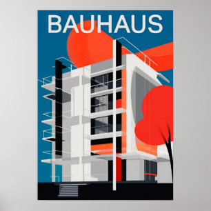 bauhaus, bauhaus design, modern design, geometric  poster