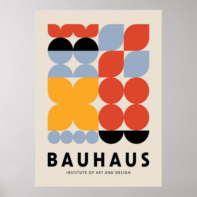 bauhaus, bauhaus design, modern design, geometric  poster (Front)