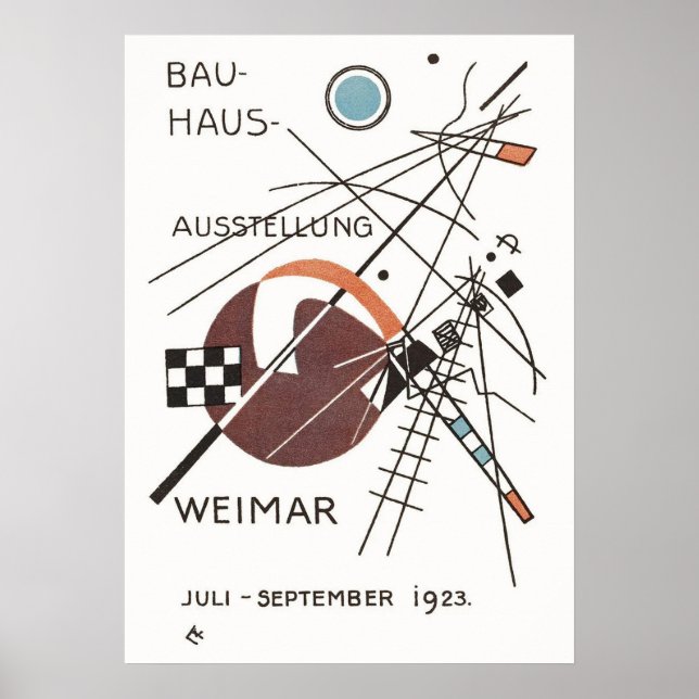 bauhaus, bauhaus design, modern design, geometric  poster (Front)