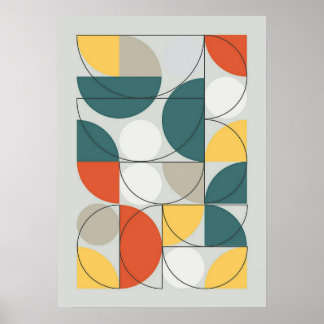 bauhaus, bauhaus design, modern design, geometric poster