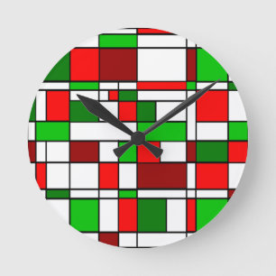 Bauhaus Christmas Round Clock