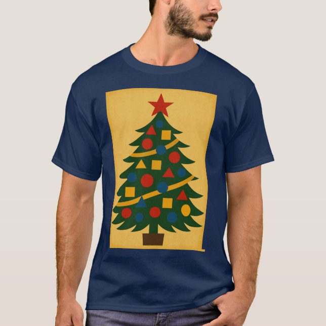 Bauhaus Christmas Tree T-Shirt (Front)