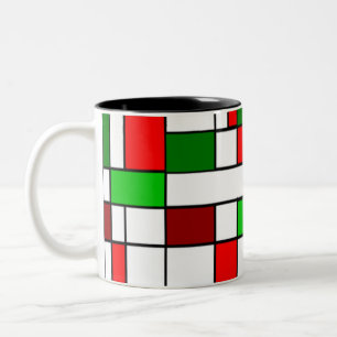 Bauhaus Christmas Two-Tone Coffee Mug
