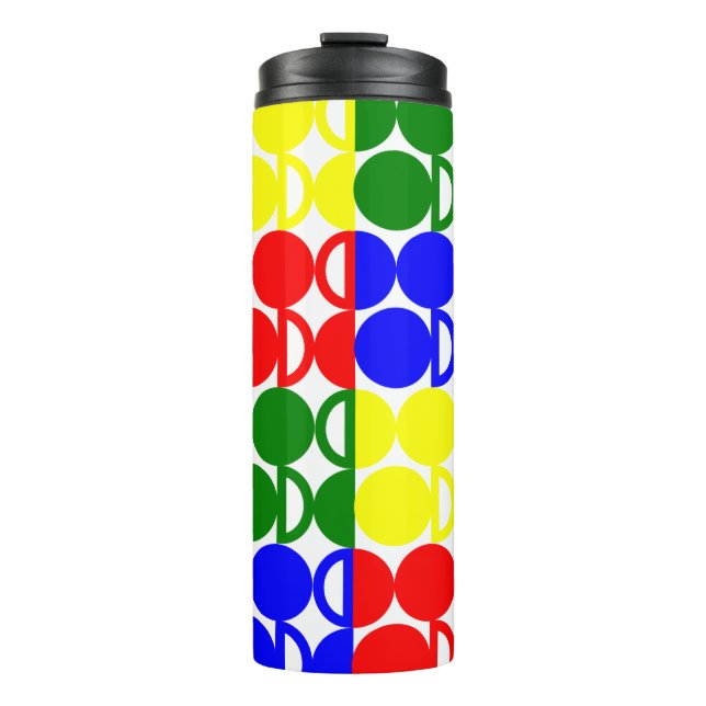 Bauhaus Circles  Thermal Tumbler (Front)