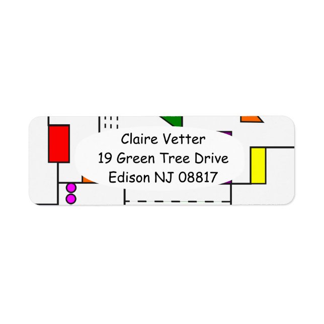 Bauhaus Circuits  Return Address Label (Front)