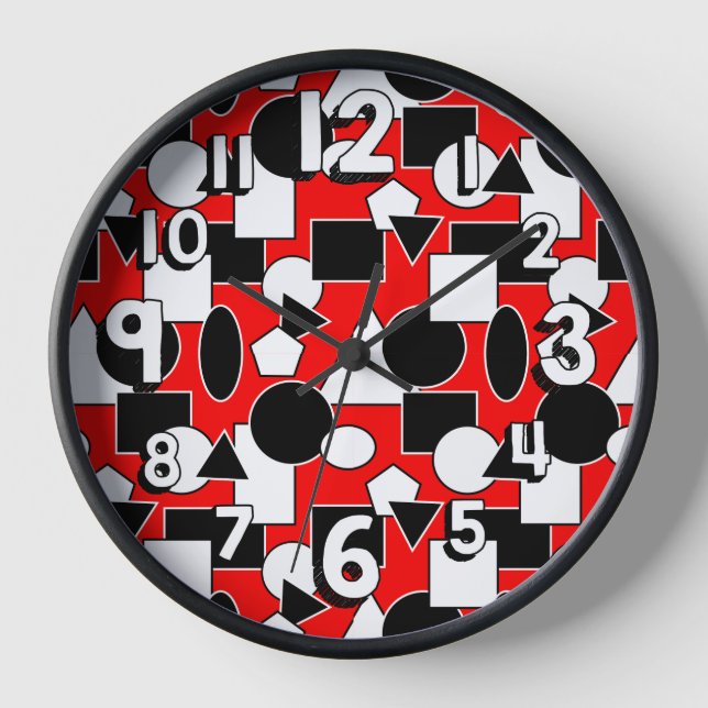 Bauhaus Collage  Clock (Front)