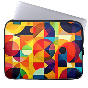 Bauhaus Colour Geometry Design Laptop Sleeve
