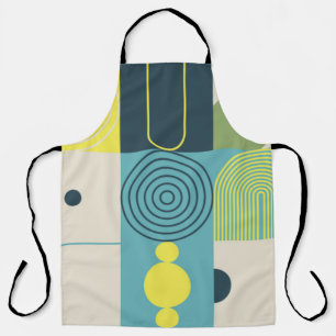 Bauhaus composition artwork made with abstract ele apron