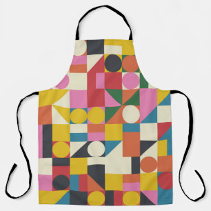 Bauhaus composition artwork made with Vintage abst Apron
