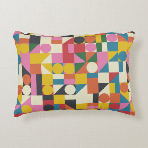 Bauhaus composition artwork made with Vintage abst Decorative Cushion