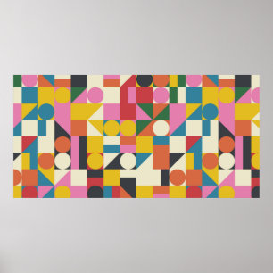 Bauhaus composition artwork made with Vintage abst Poster