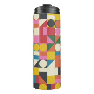 Bauhaus composition artwork made with Vintage abst Thermal Tumbler