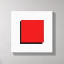 Bauhaus Design Geometric Art Red Square