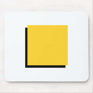 Bauhaus Design Geometric Art Yellow Square Mouse Pad