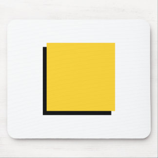 Bauhaus Design Geometric Art Yellow Square Mouse Pad
