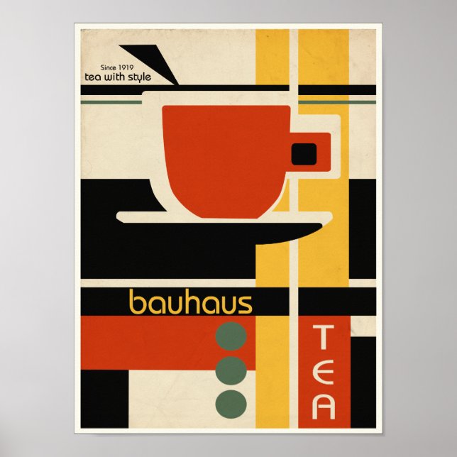 Bauhaus Design Tea Poster (Front)