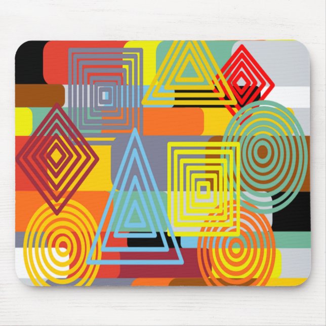 Bauhaus Design Three Mouse Pad (Front)