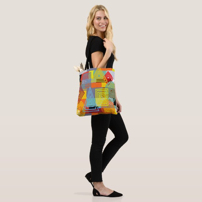 Bauhaus Design Three Tote Bag (On Model)