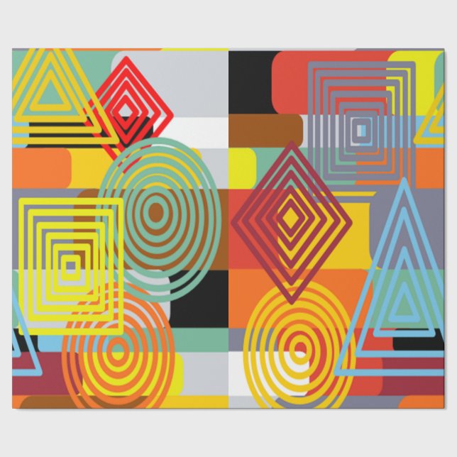 Bauhaus Design Three Wrapping Paper (Seam)
