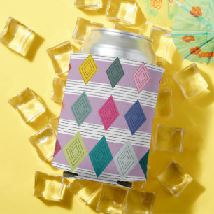 Bauhaus Diamond Quilt Can Cooler