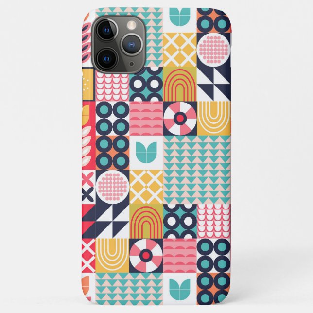 Bauhaus Floral Geometric iPhone / iPad case (Back)