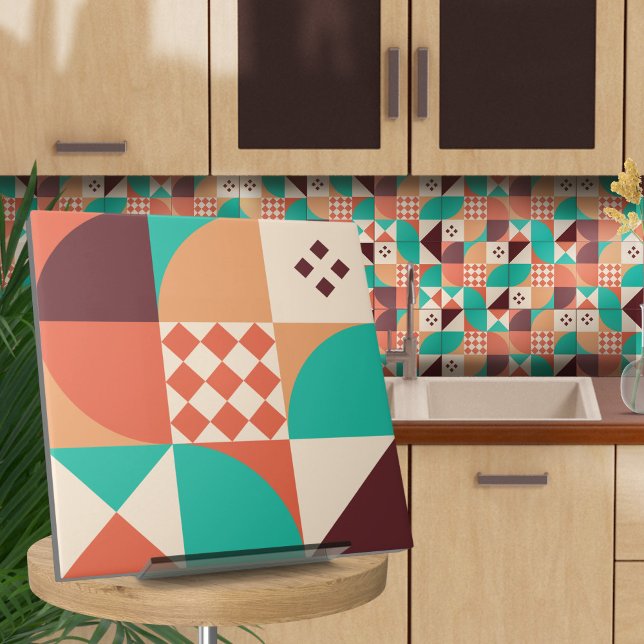 Bauhaus geometric abstract N5 Ceramic Tile (Creator Uploaded)