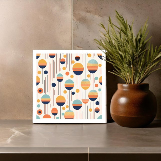 Bauhaus Geometric Abstract Pattern#1 ID1068 Ceramic Tile (Creator Uploaded)