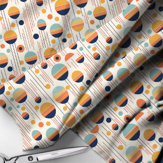 Bauhaus Geometric Abstract Pattern#1 ID1068 Fabric
