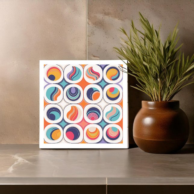 Bauhaus Geometric Abstract Pattern#2 ID1068 Ceramic Tile (Creator Uploaded)