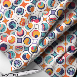 Bauhaus Geometric Abstract Pattern#2 ID1068 Fabric
