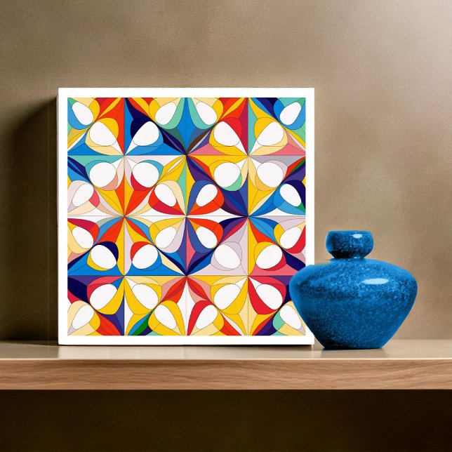 Bauhaus Geometric Abstract Pattern#3 ID1068 Ceramic Tile (Creator Uploaded)