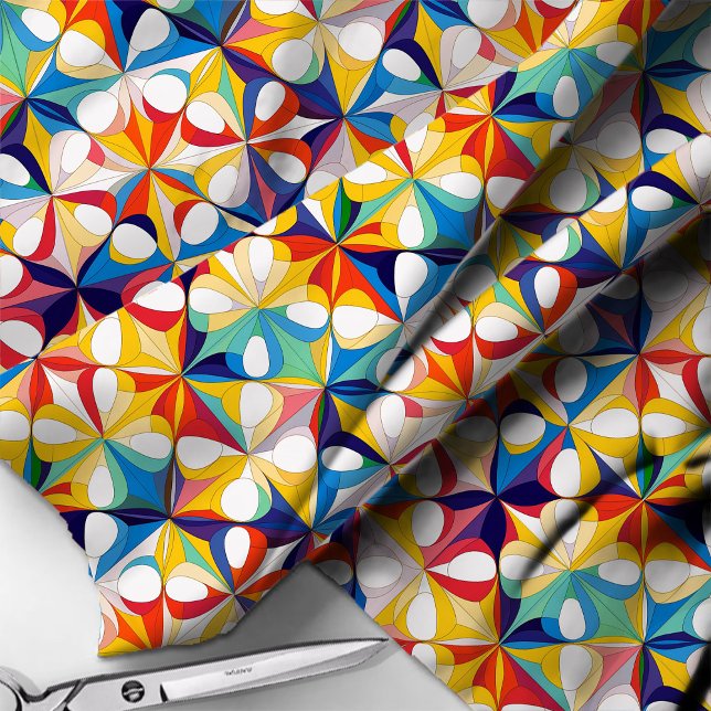 Bauhaus Geometric Abstract Pattern#3 ID1068 Fabric (Creator Uploaded)