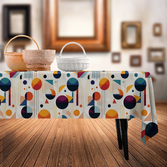 Bauhaus Geometric Abstract Pattern#5 ID1068 Tablecloth (Creator Uploaded)
