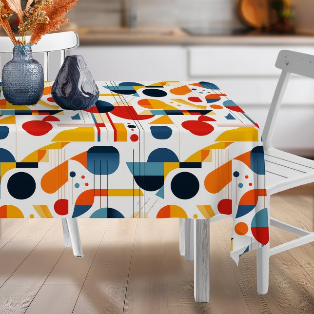 Bauhaus Geometric Abstract Pattern#6 ID1068 Tablecloth (Creator Uploaded)