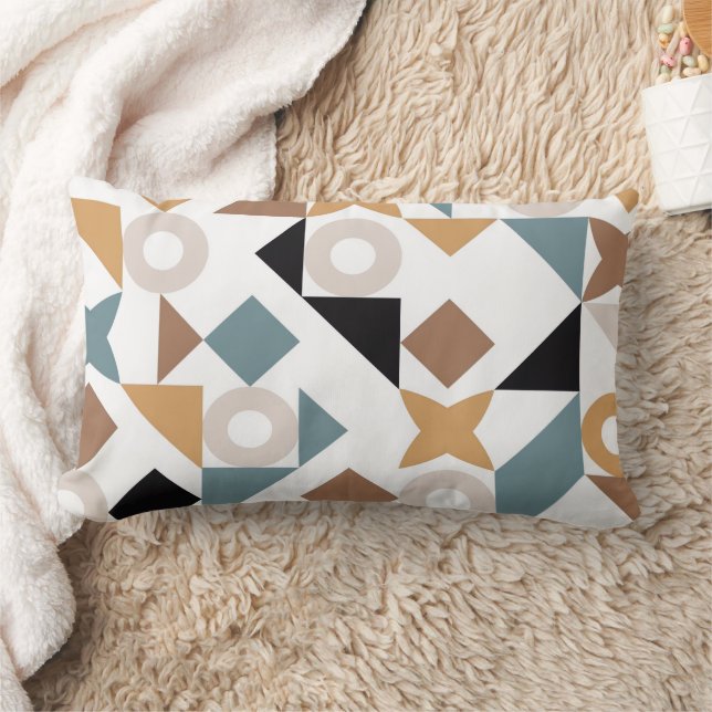 Bauhaus Geometric Baby Lumbar Pillow  (Blanket)