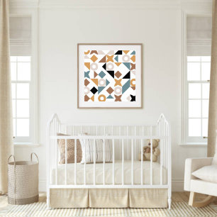 Bauhaus Geometric Nursery Wall Art