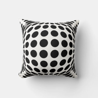 Bauhaus Geometric OP Art Pattern  Cushion