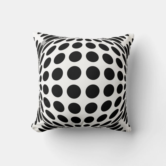Bauhaus Geometric OP Art Pattern  Cushion (Front)