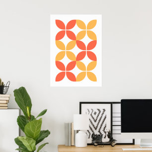 bauhaus geometric shapes  poster