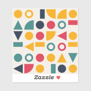 Bauhaus Geometric Shapes Seamless Pattern