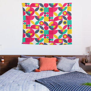 Bauhaus Geometric Tapestry