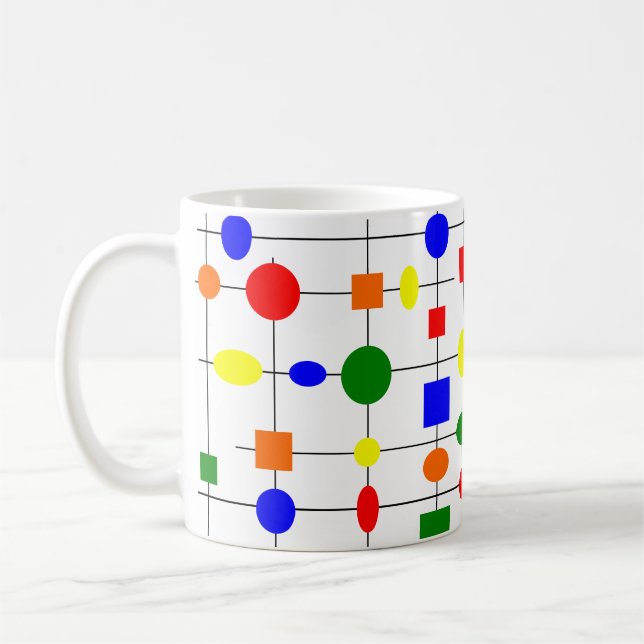 Bauhaus Grid  Coffee Mug (Left)