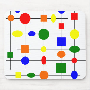 Bauhaus Grid  Mouse Pad