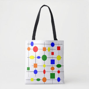 Bauhaus Grid Tote Bag